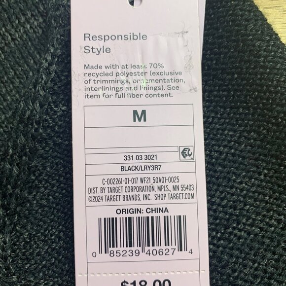 Wild Fable Womens Black Halter Neck Knit Crop Top w/ Adjustable Tie Back Medium - Picture 14 of 15